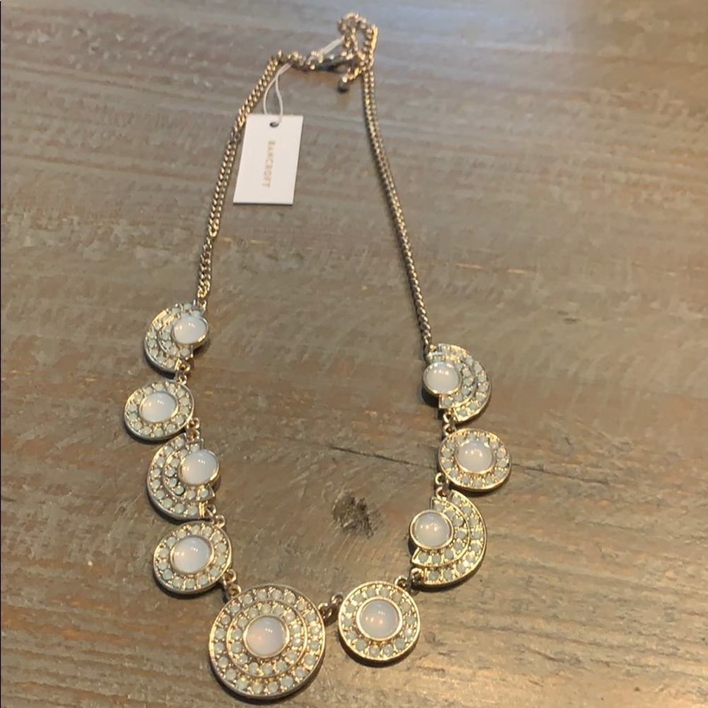 Bancroft gold necklace with opal gems.